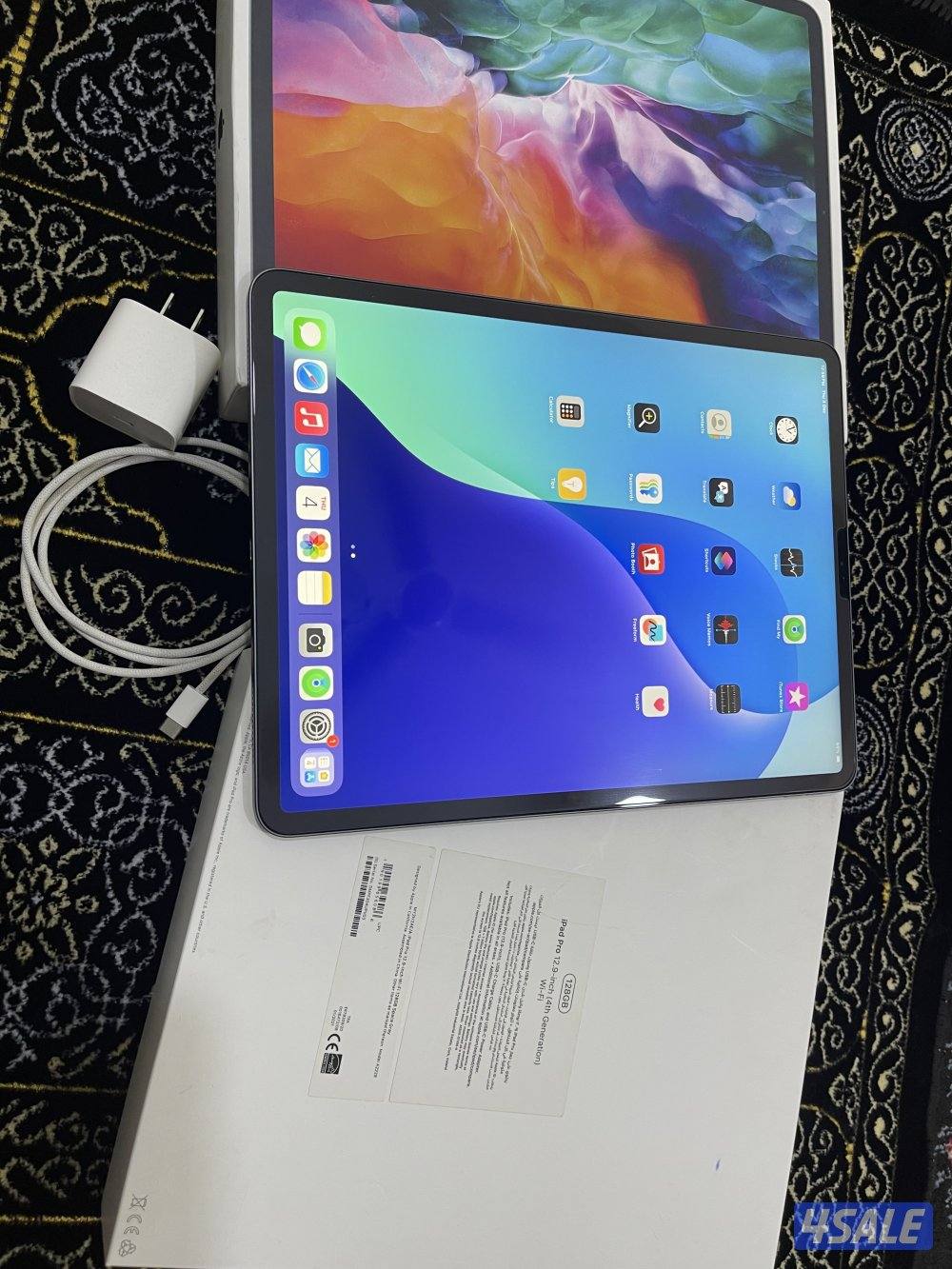 ايباد ابل برو 12.9 انش 128 قيقا الجيل الرابع نظيف مو مفتوح ولا مصلح1