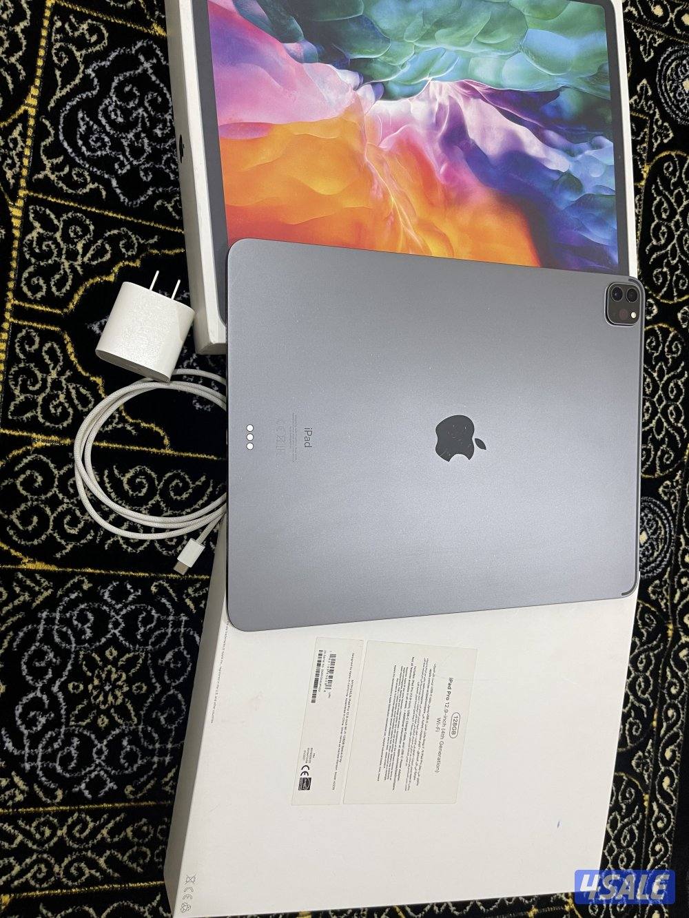 ايباد ابل برو 12.9 انش 128 قيقا الجيل الرابع نظيف مو مفتوح ولا مصلح7