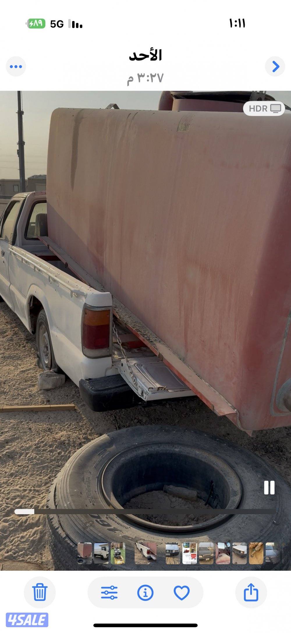 تانكي من توانك المطافي سابق نظيف حموله ٩٠٠ قلن مع الوانيت اوبدونه2