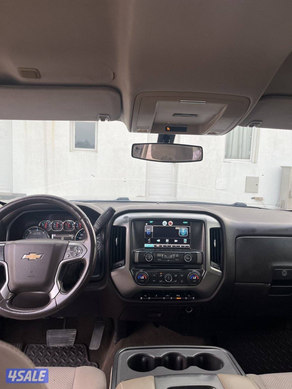 سلفرادو  فضي غماره ونص دبل z71/LT شاشه ماشي 402الف موتر نظيف3