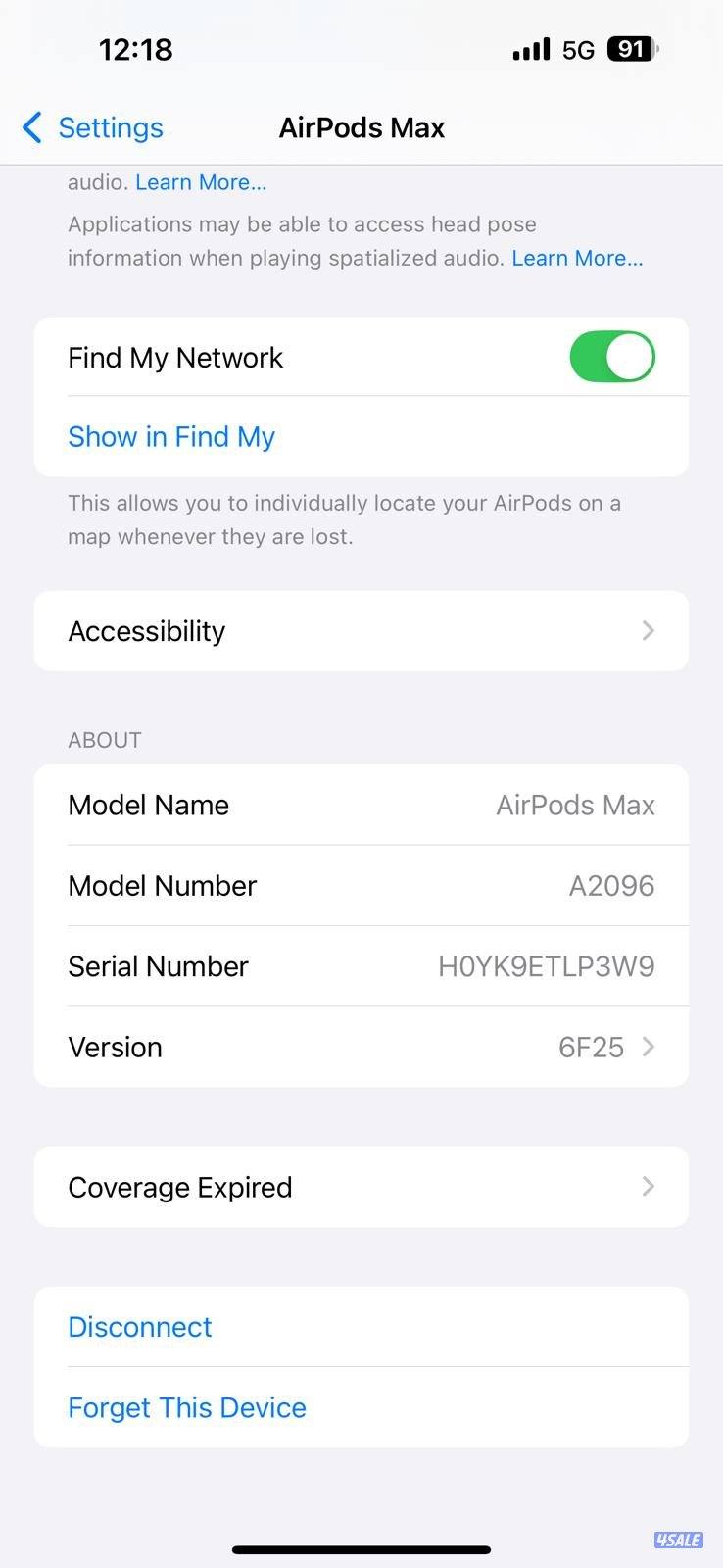 ابل ايربودز ماكس – رمادي Apple AirPods Max Wireless Headphones – Grey12