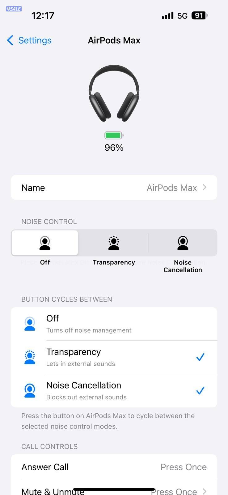 ابل ايربودز ماكس – رمادي Apple AirPods Max Wireless Headphones – Grey13