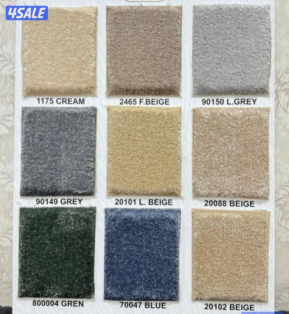 .كل مايخص السجاد لدينه سجاد ساده ومشجر سميك وسط خفيف كل ماهوه جديد ومم1