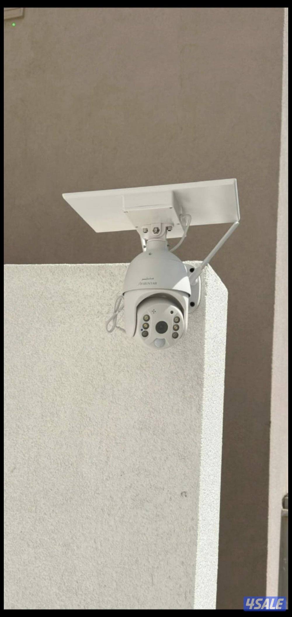 كاميرا طاقه شمسيه متحركه بجميع الاتجاهات صوت وصوره سبيكر مايك6