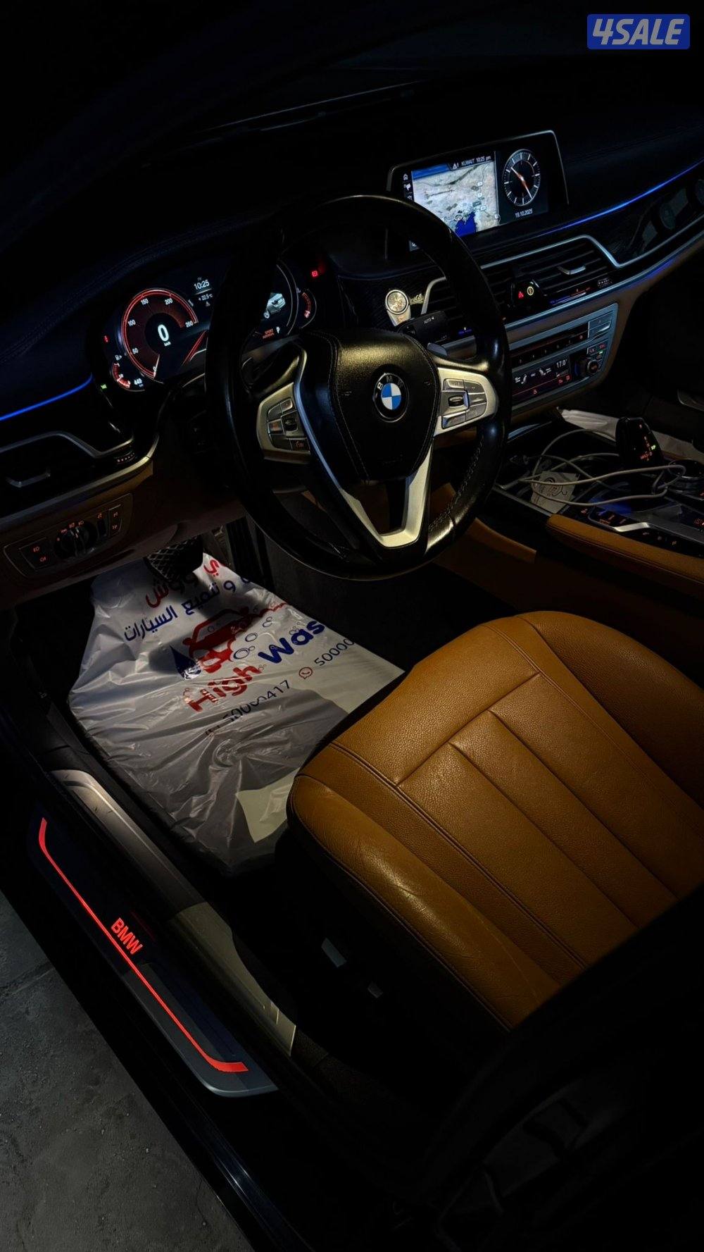 للبيع Bmw 740Li سيرفس منتظم بالوكالة شرط الفحص قير ومكينة وشاصي وبدي7