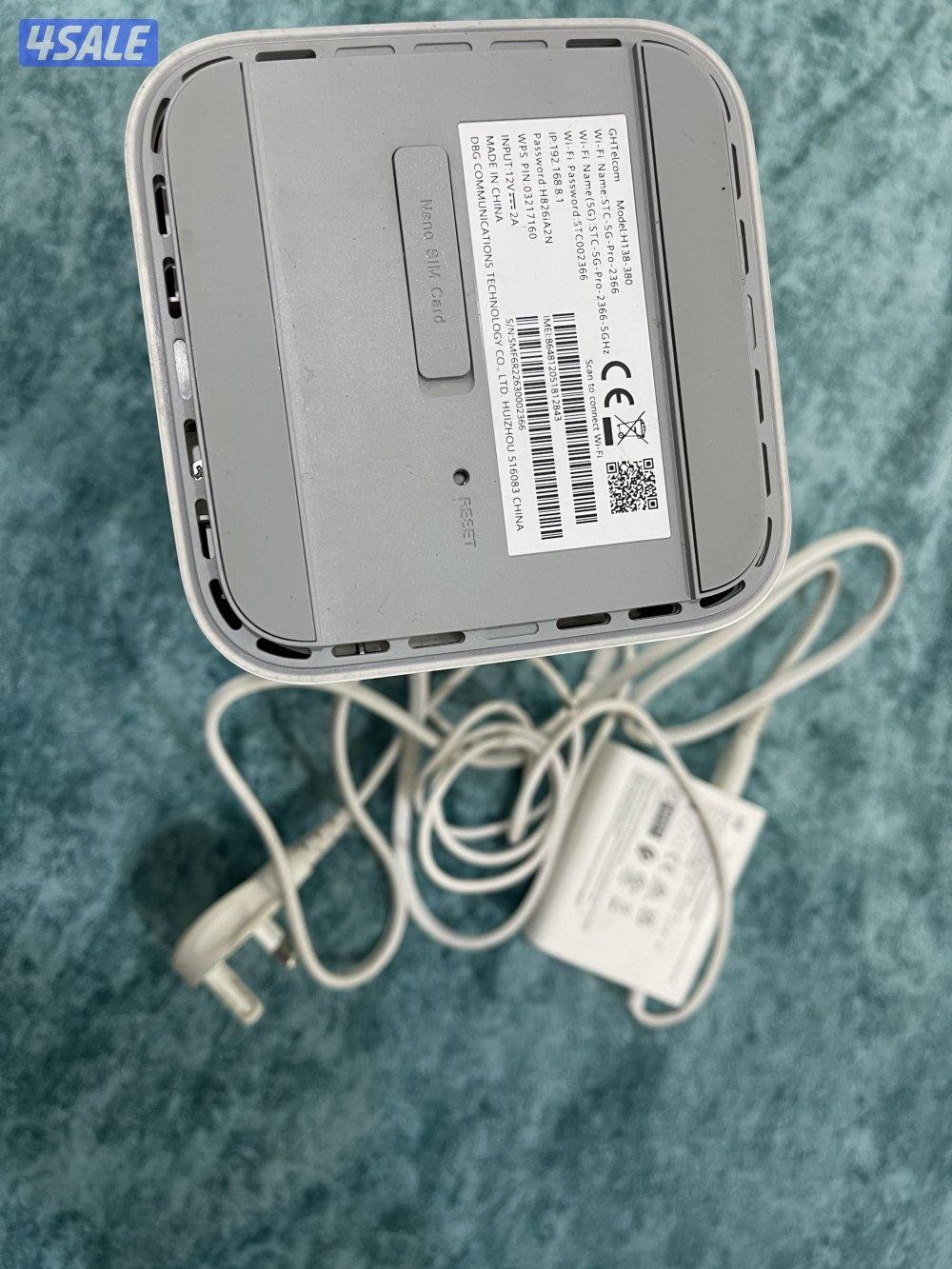 راوتر ثابت برو4 ثابت نظيف وشغال تمام 5g مع الشحن الاصلي7