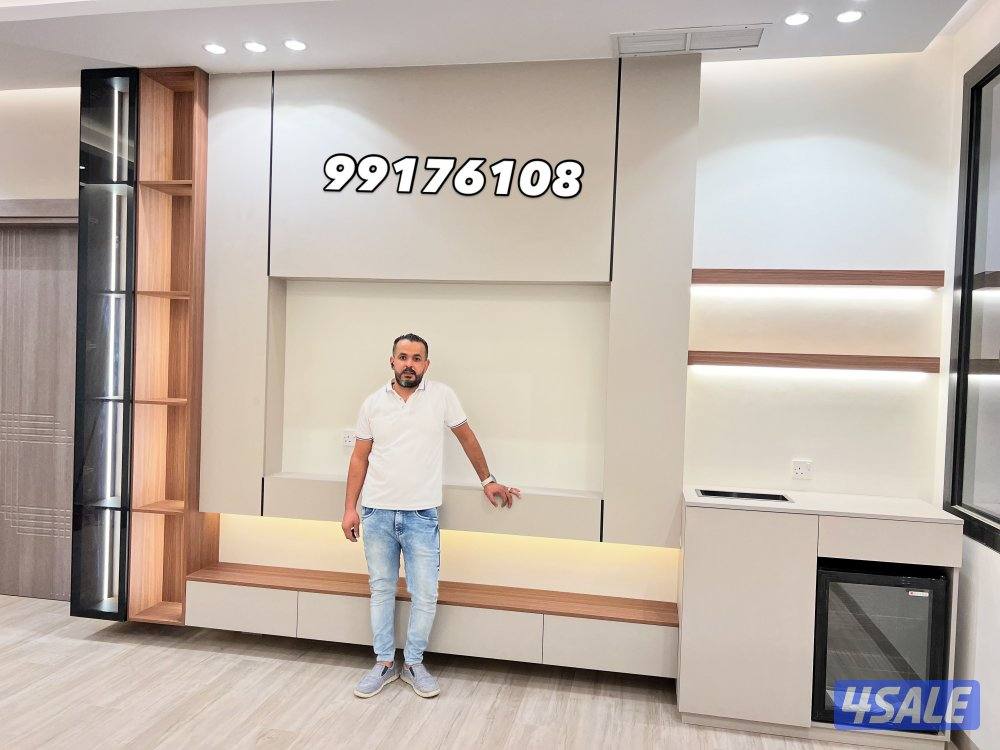 ديكورات أصباغ ورق جدران بديل خشب جبسمبورد وبراويز جبس ديكور تليفزيون14