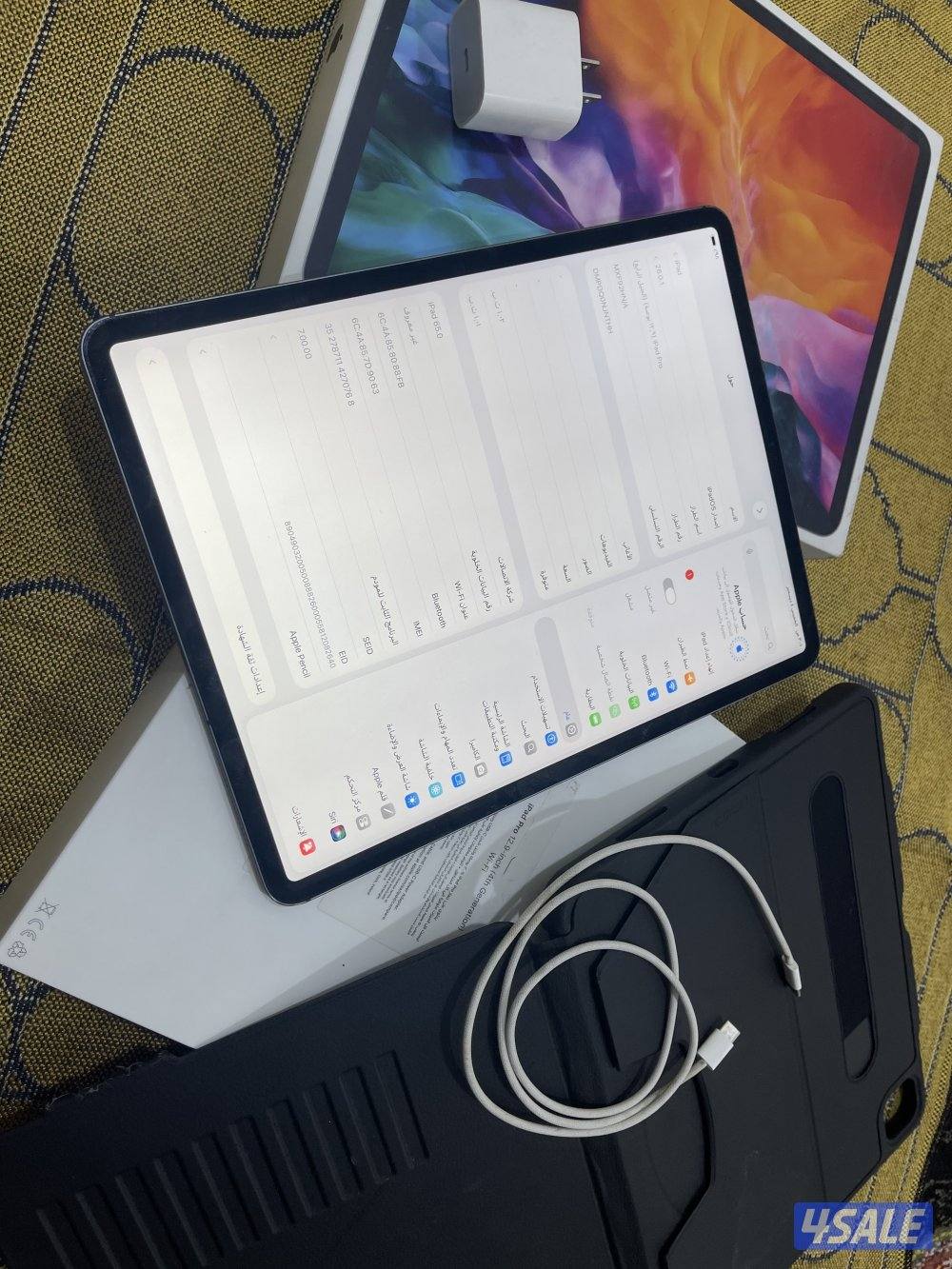 ايباد ابل برو 12.9 انش 1000 قيقا ون تيرا خط شريحة مع الاغراض2