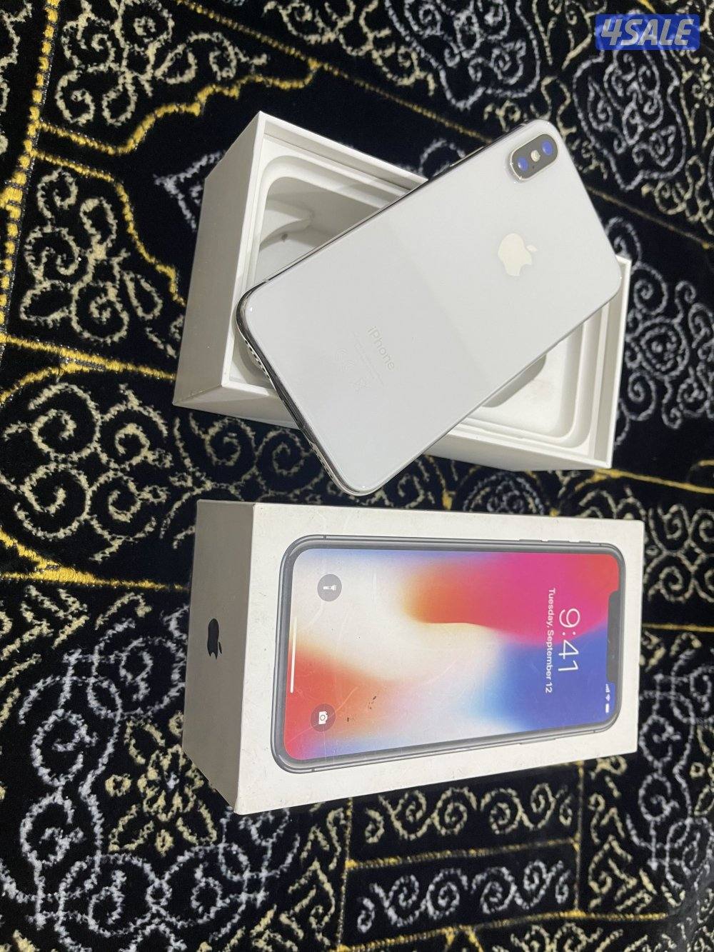 ايفون اكس x نظيف 256 جيجا بطارية 79 مو مفتوح ولا مصلح شغال تمام1