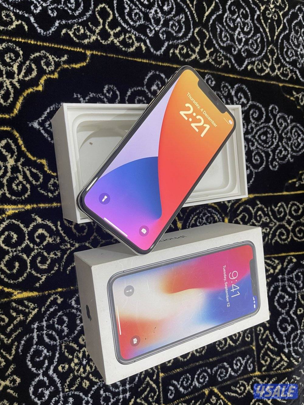 ايفون اكس x نظيف 256 جيجا بطارية 79 مو مفتوح ولا مصلح شغال تمام7