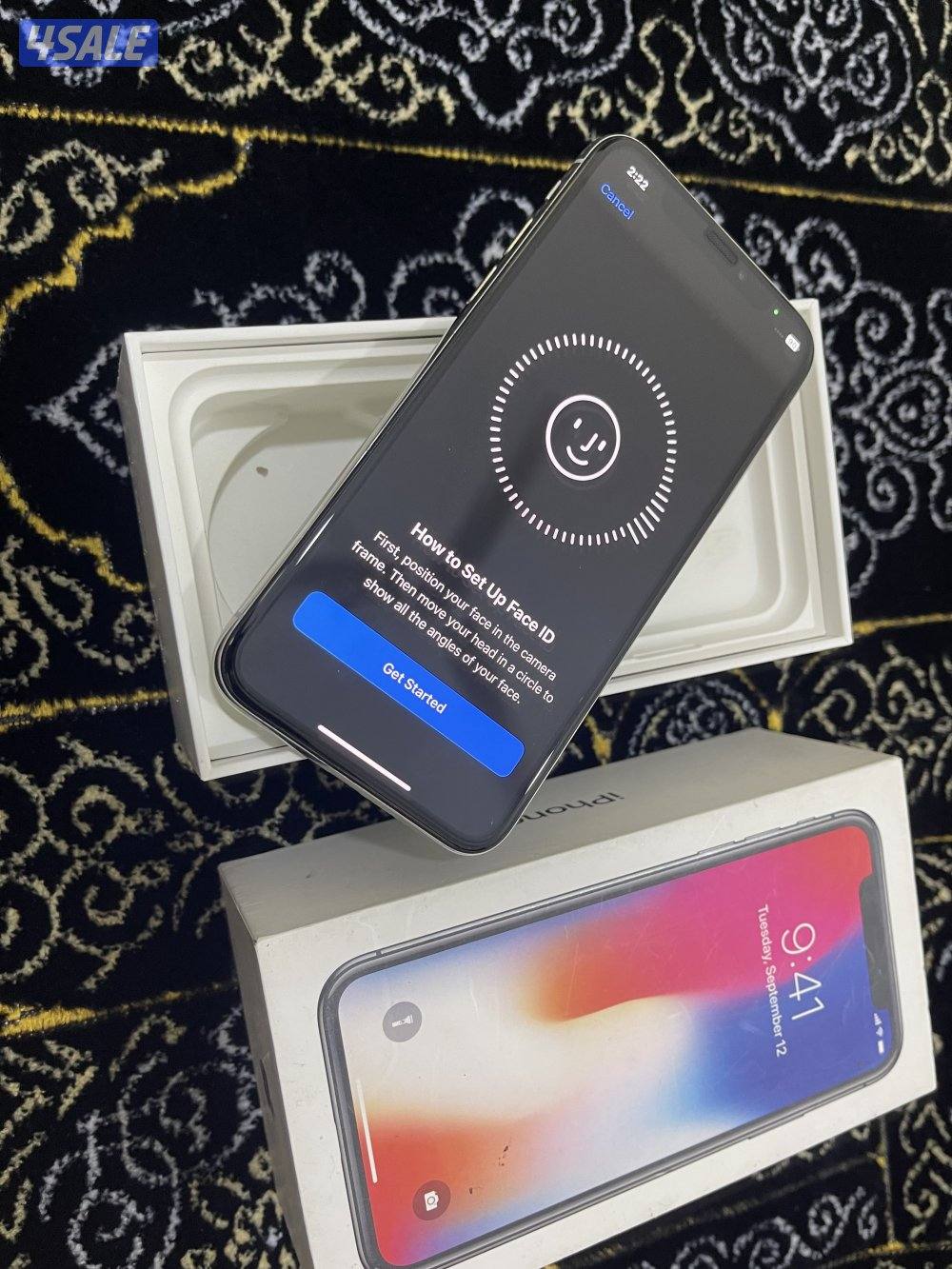 ايفون اكس x نظيف 256 جيجا بطارية 79 مو مفتوح ولا مصلح شغال تمام8