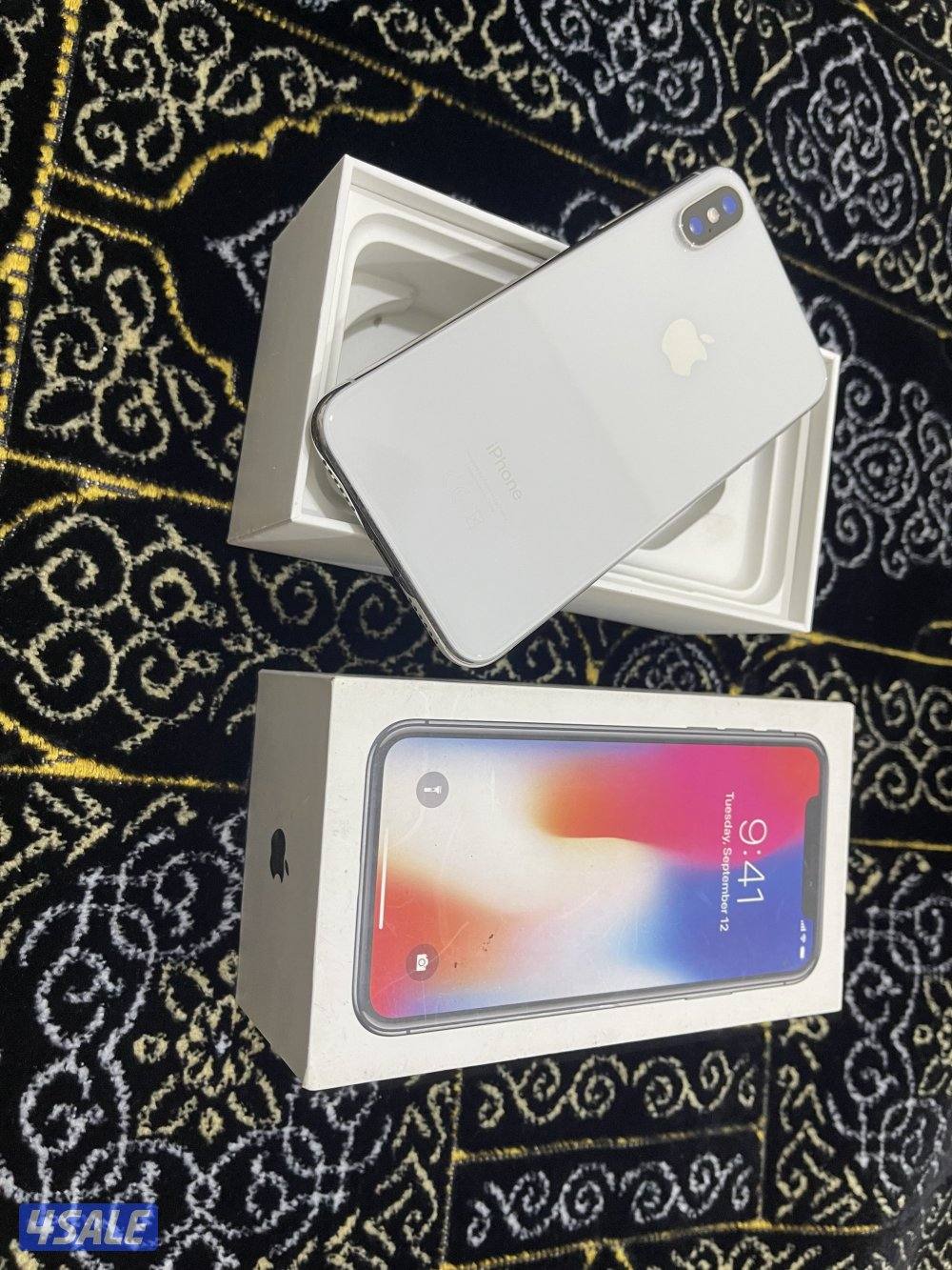 ايفون اكس x نظيف 256 جيجا بطارية 79 مو مفتوح ولا مصلح شغال تمام9