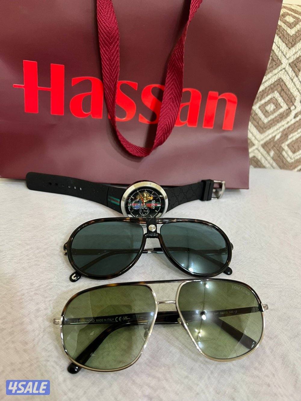 البيع جمله نظارتين وساعه اصليين0