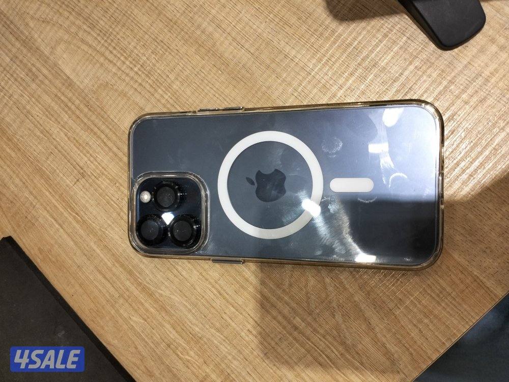 ايفون 15 برو ماكس مع كارتون 256 جيجا بطاريه 84 بالميه فقط مبدل بطاريه7