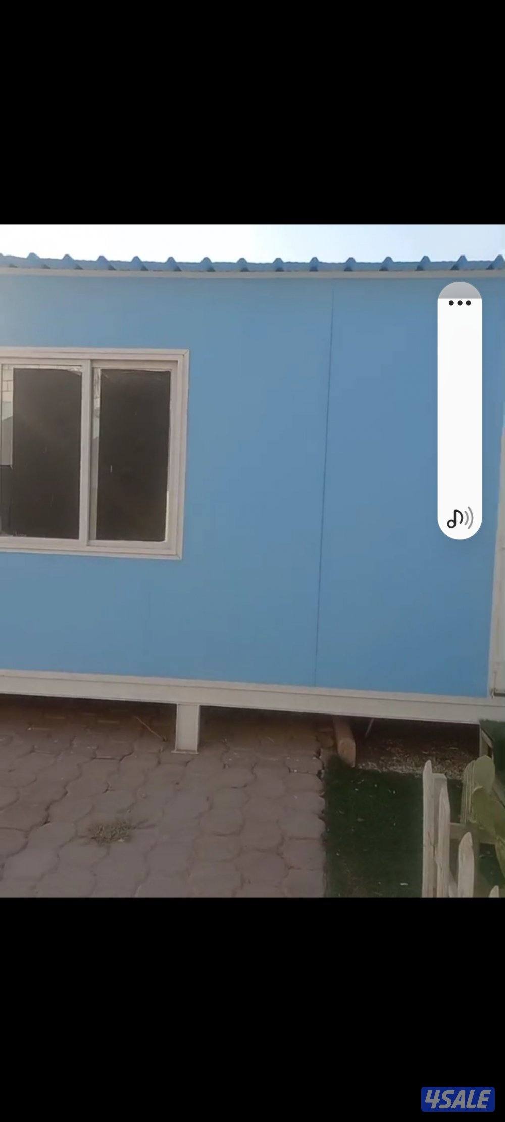 للبيع شاليه ثابت مقاس ٦ في ٤  ماثث بالكامل مع الأثاث والاجهزه ماعدا ال1