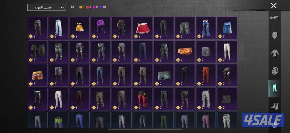 للبيع حساب في السقوط B لفل الحساب 70 لفل المجوعات 51 بدون فيس بت10