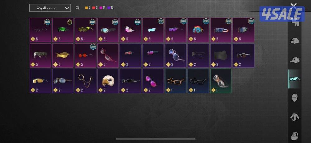 للبيع حساب في السقوط B لفل الحساب 70 لفل المجوعات 51 بدون فيس بت12