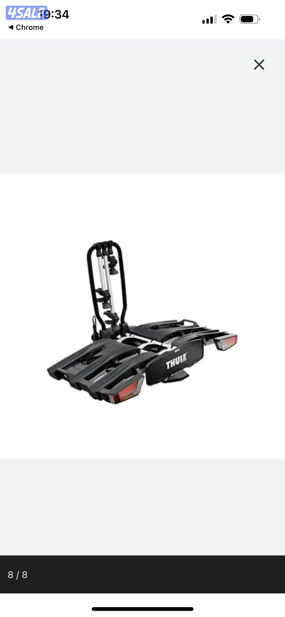 حامل دراجات Thule EasyFold XT 3 القابل للطي بالكامل وسهل الاستخدام2