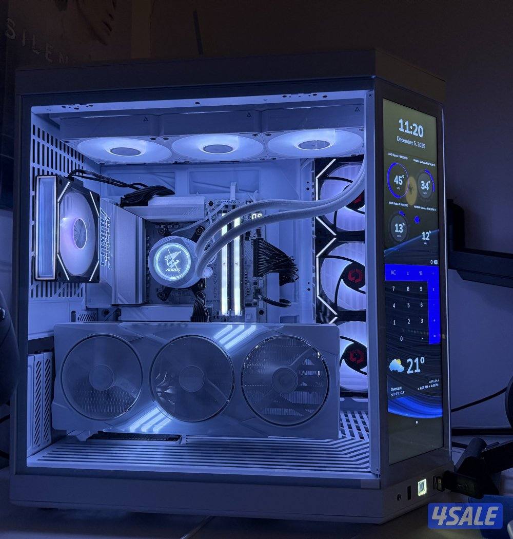 بي سي قوي قيمنج فور كي Gaming PC Ryzen 7 9800X3D 5070 ti2