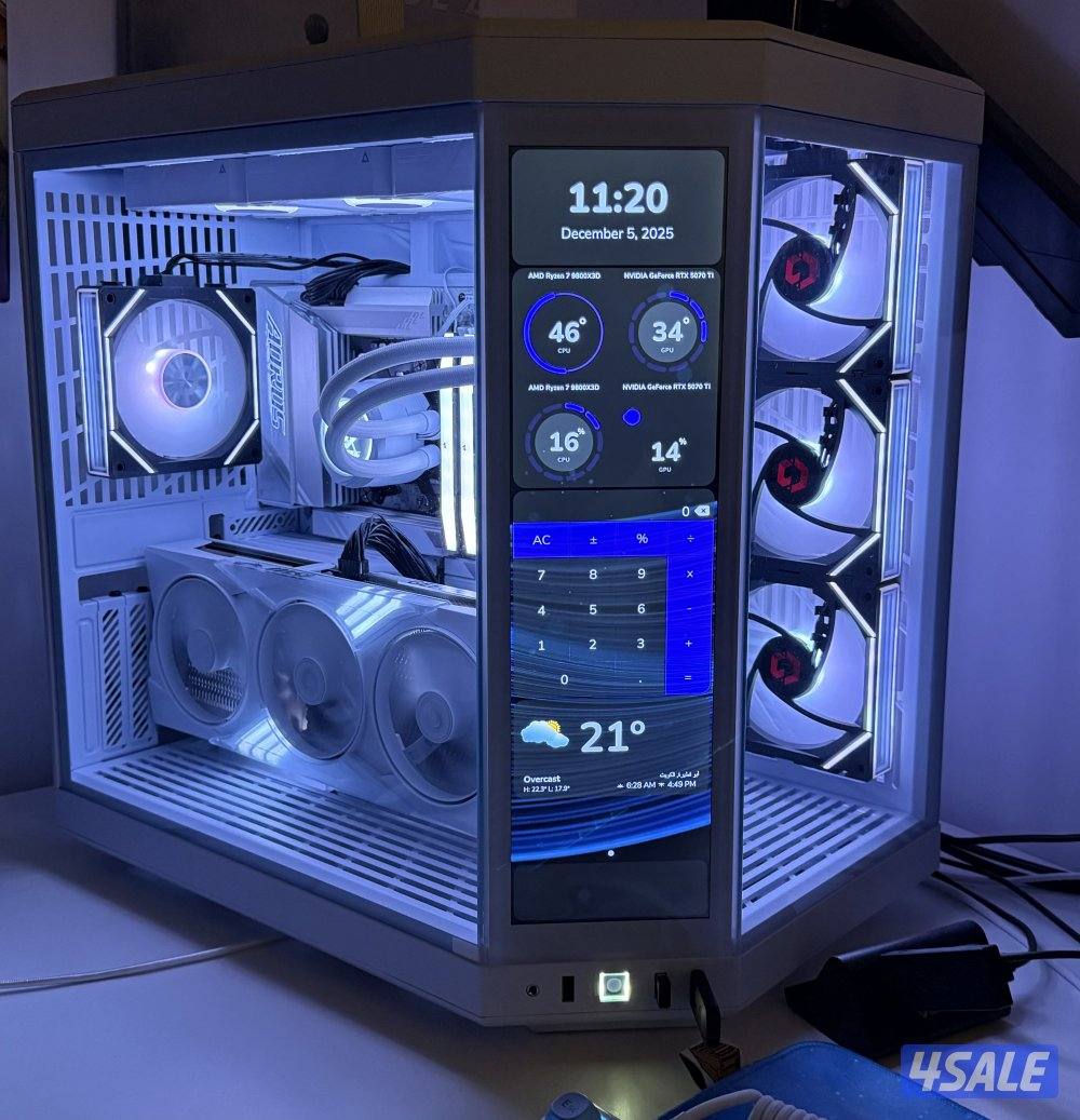 بي سي قوي قيمنج فور كي Gaming PC Ryzen 7 9800X3D 5070 ti1