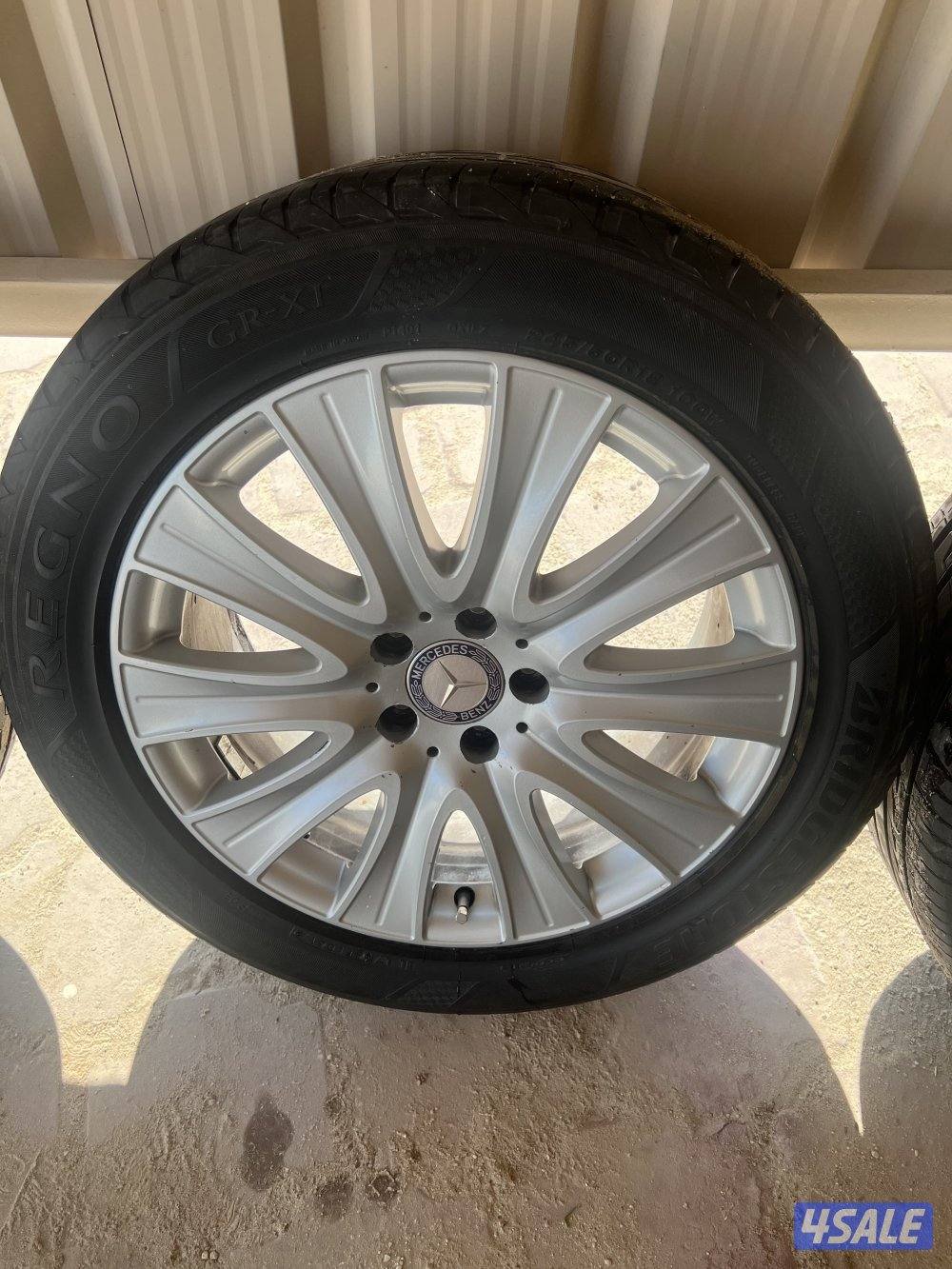 اربع رنقات مرسيدس مقاس 18 استعمال اليابان شرط سليمه من الرجفه والمخرطه2