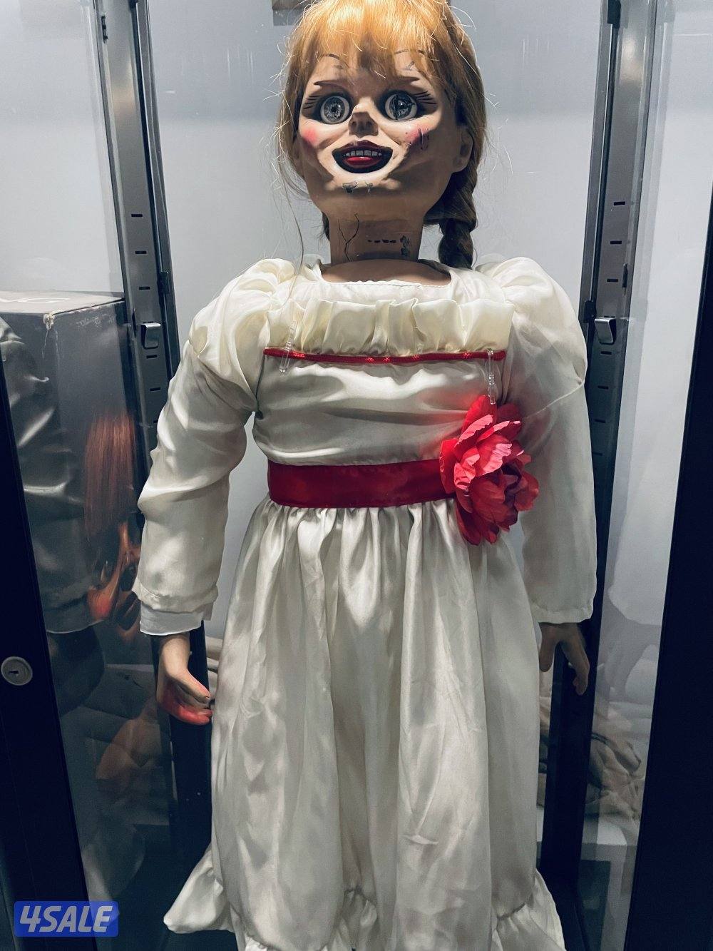 دمية انابيل اللعبة جديدة مع الكرتون +خزانة بإضاءة بقفل لها0