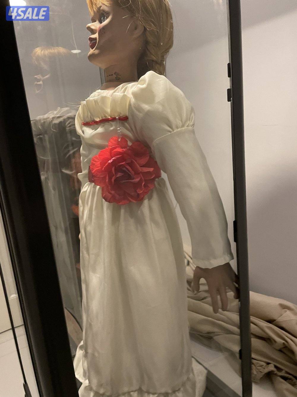 دمية انابيل اللعبة جديدة مع الكرتون +خزانة بإضاءة بقفل لها1