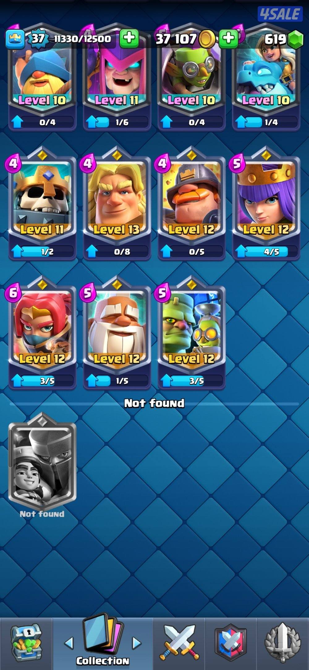 للبيع حساب كلاش رويال0