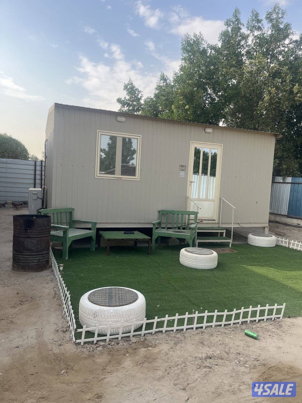 للبيع شاليه جبرة غرفه +حمام + مخزن 4*60