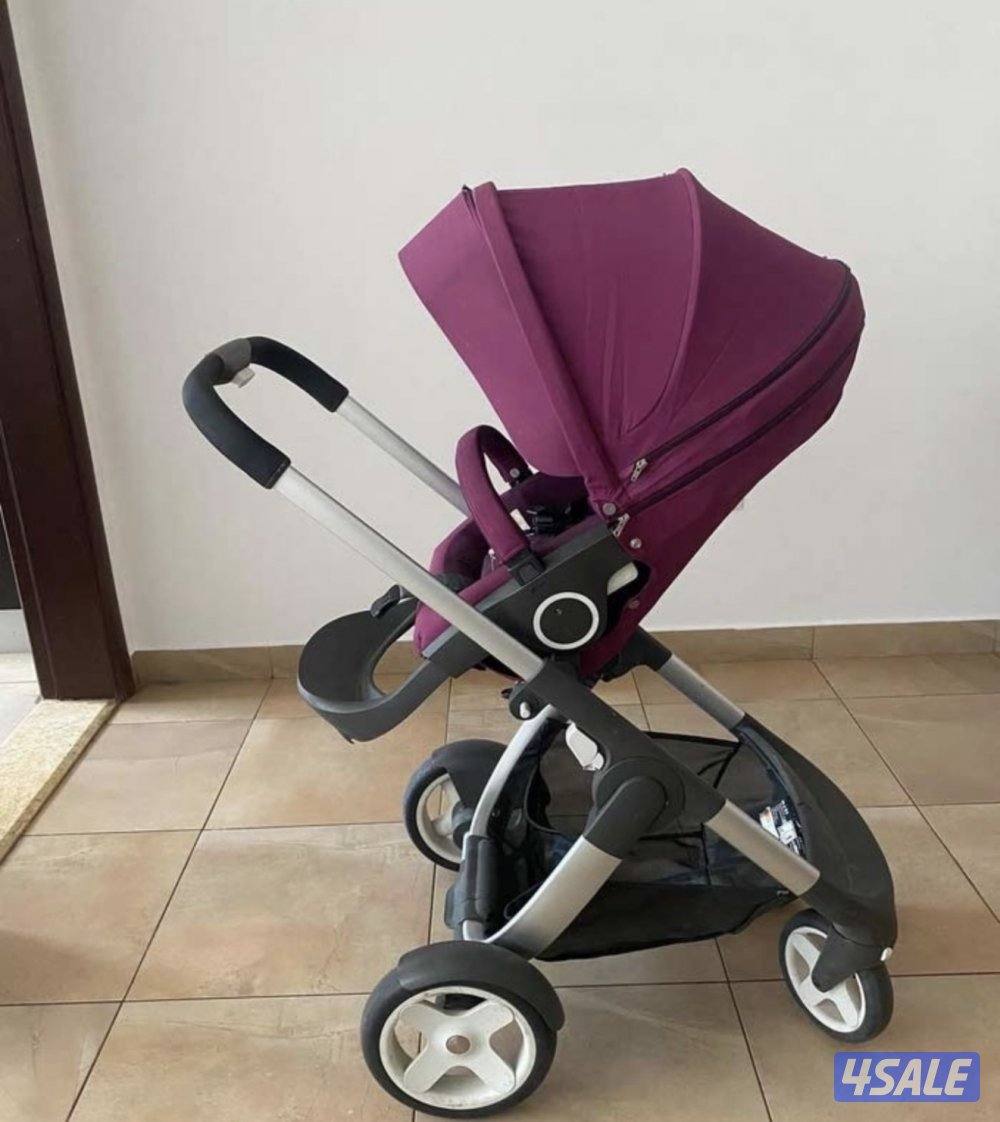 عربايه اطفال stokke مع الكارسيت2