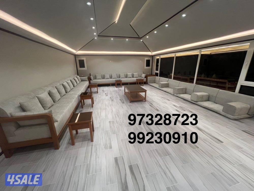 تنجيد وتفصيل كنب ديوانيات مساند جلسات كل انواع الستاير وسجاد قص1