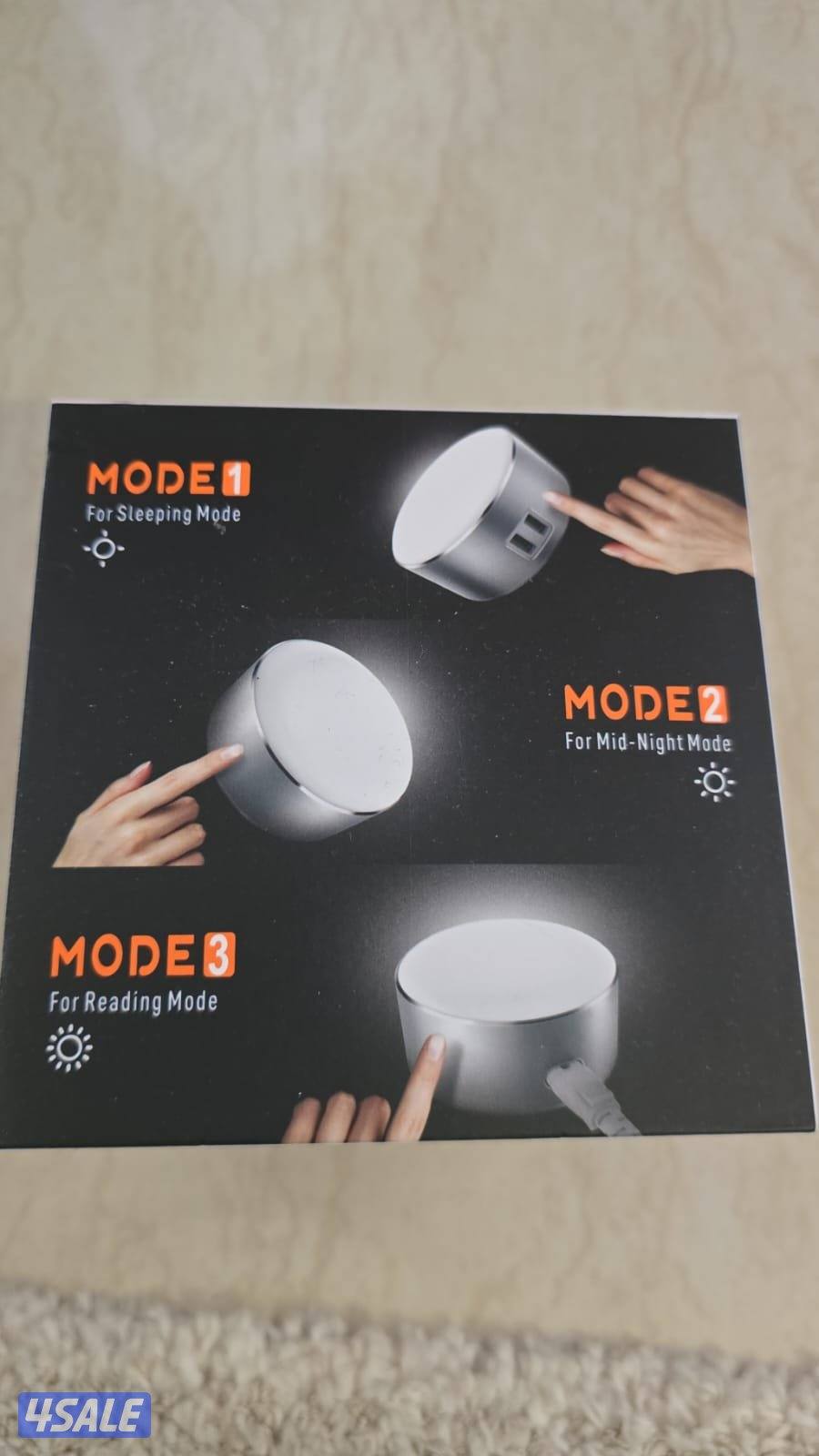 3 level touch lamb with 2 usb output
٣ درجات اضاءه تعمل باللمس4