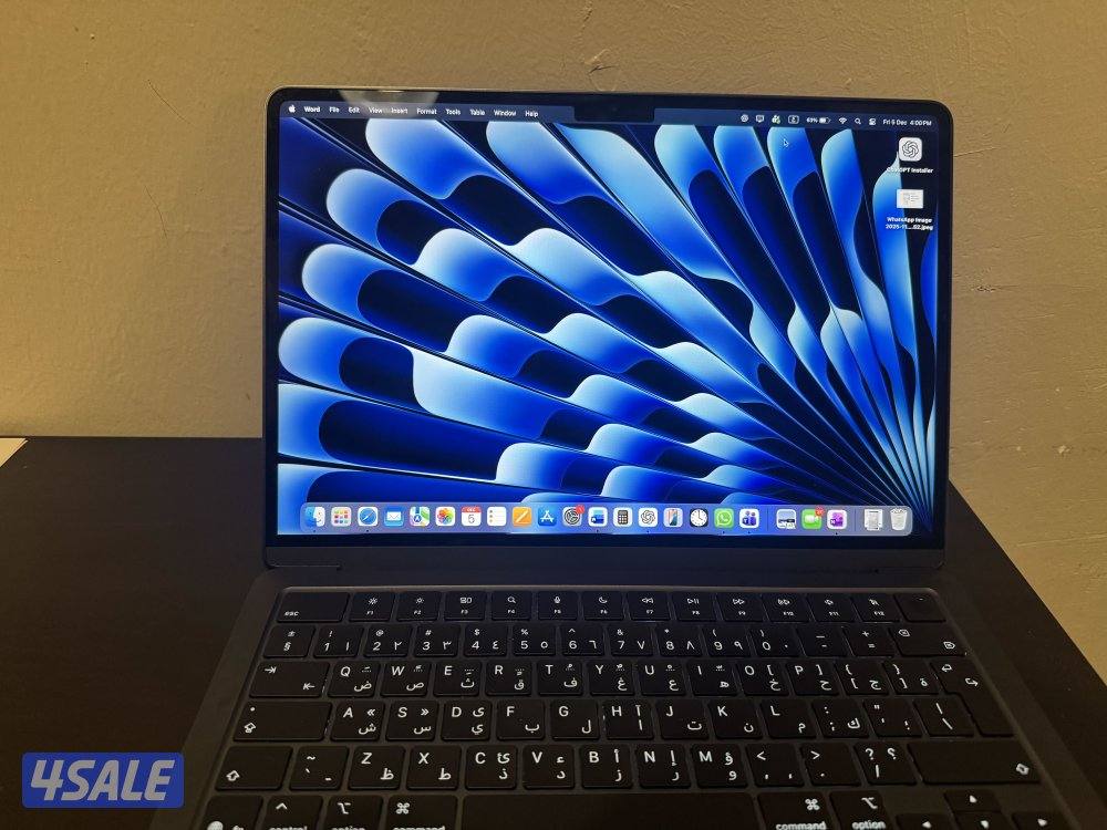 Mac book air m4 chip 256GB اللون Midnight استعمال اقل من شهر4
