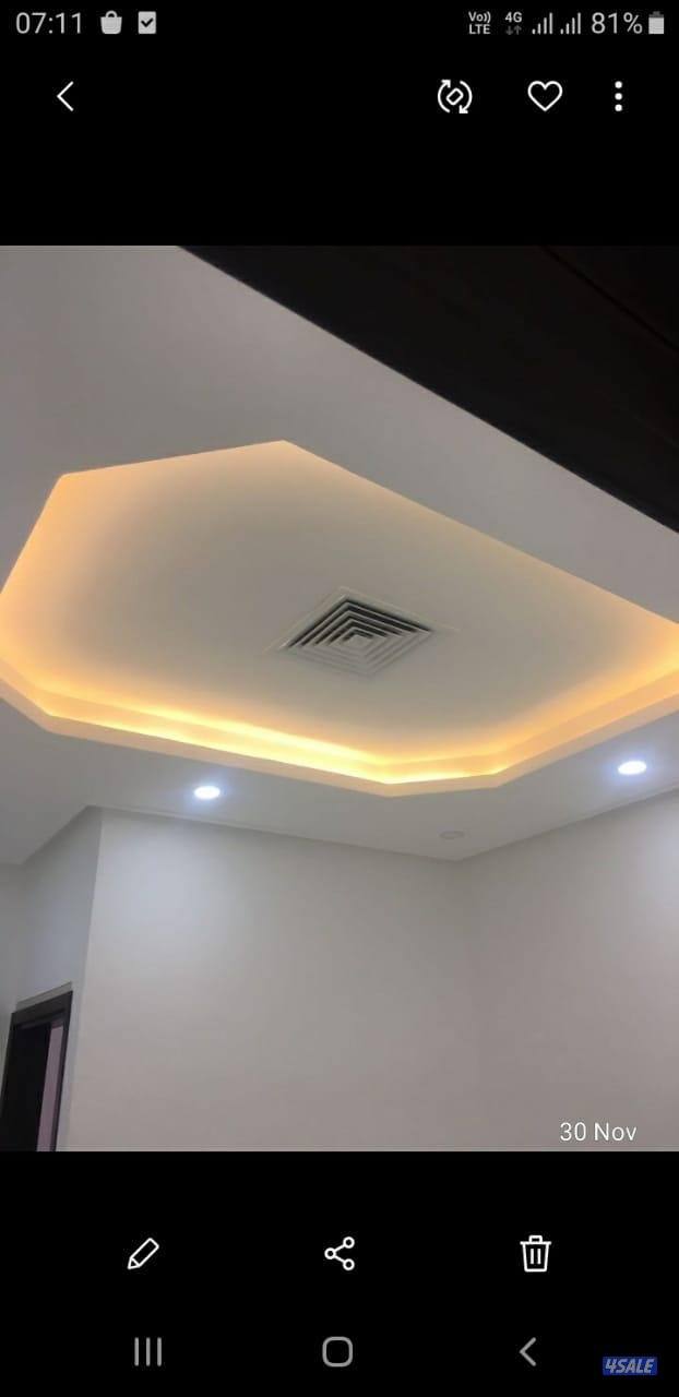 جبس بورر بارتيشن ديكور جبس باب خشب ما تكسير6