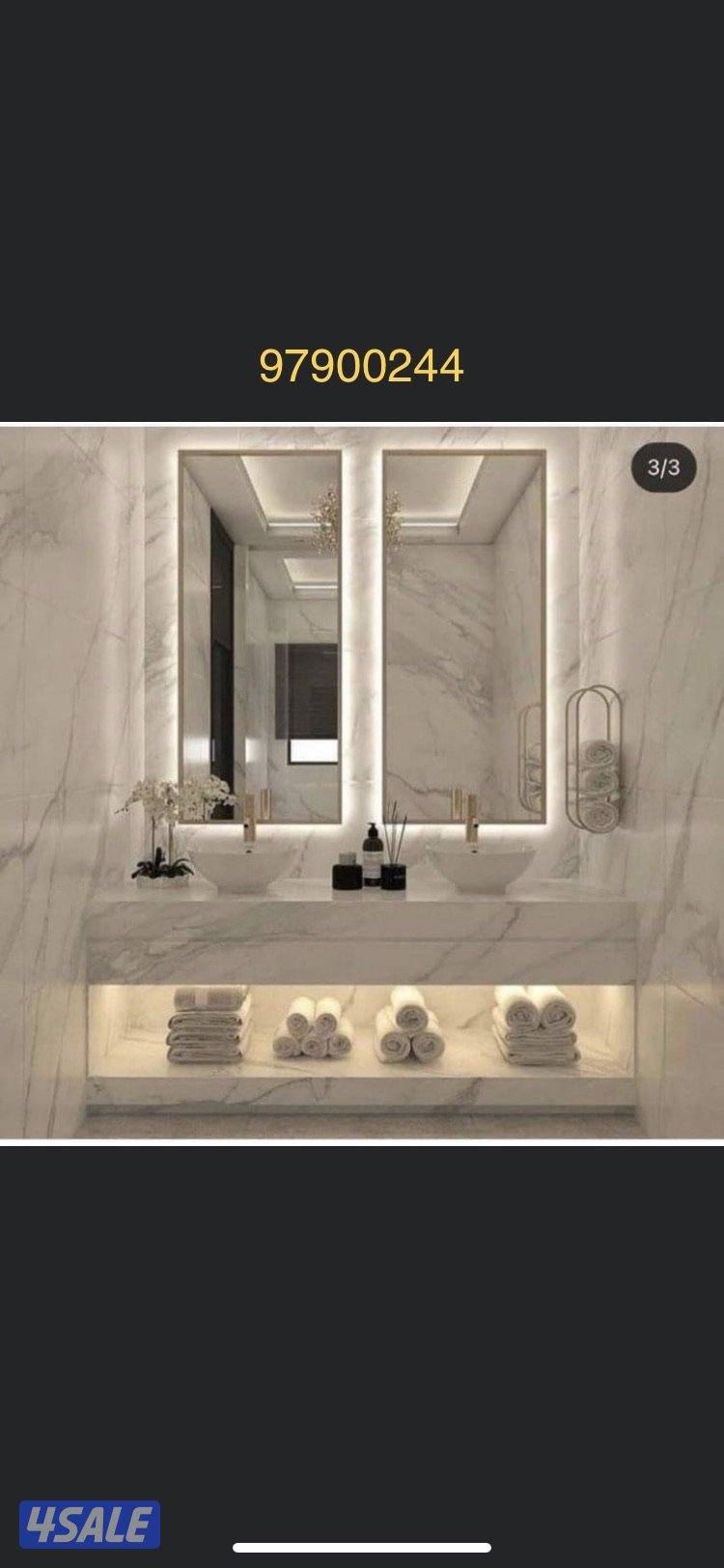 احدث انواع المغاسل والوچارات الرخام والخشب والبديل الحجري9