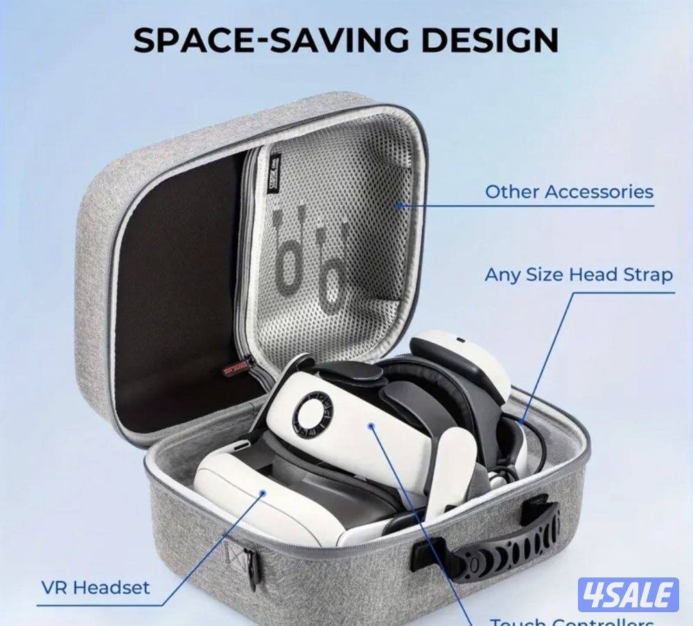 ميتا كويست ٣ الجديدة ٥١٢ جيجا كالجديد مع جميع اغراضها واكسسوارت إضافية2