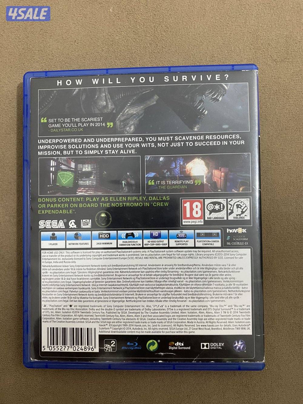 للبيع العاب سوني 4 مستعملة نظيفة كالجديد | Forsale ps4 games2