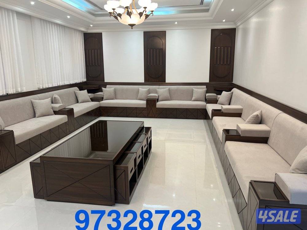 تنجيد وتفصيل ديوانيات مساند كنب صالات جلسات مطارح وستاير ويفي ورول وسج2