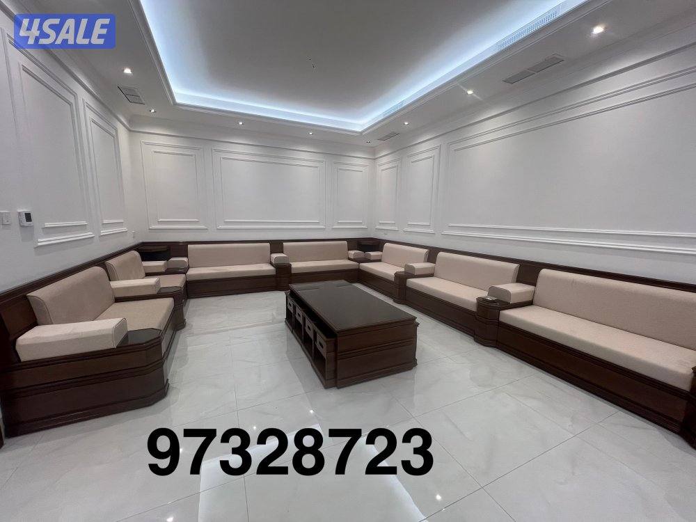 تنجيد وتفصيل ديوانيات مساند كنب صالات جلسات مطارح وستاير ويفي ورول وسج6