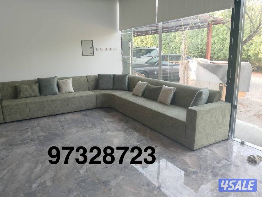 تنجيد وتفصيل ديوانيات مساند كنب صالات جلسات مطارح وستاير ويفي ورول وسج14