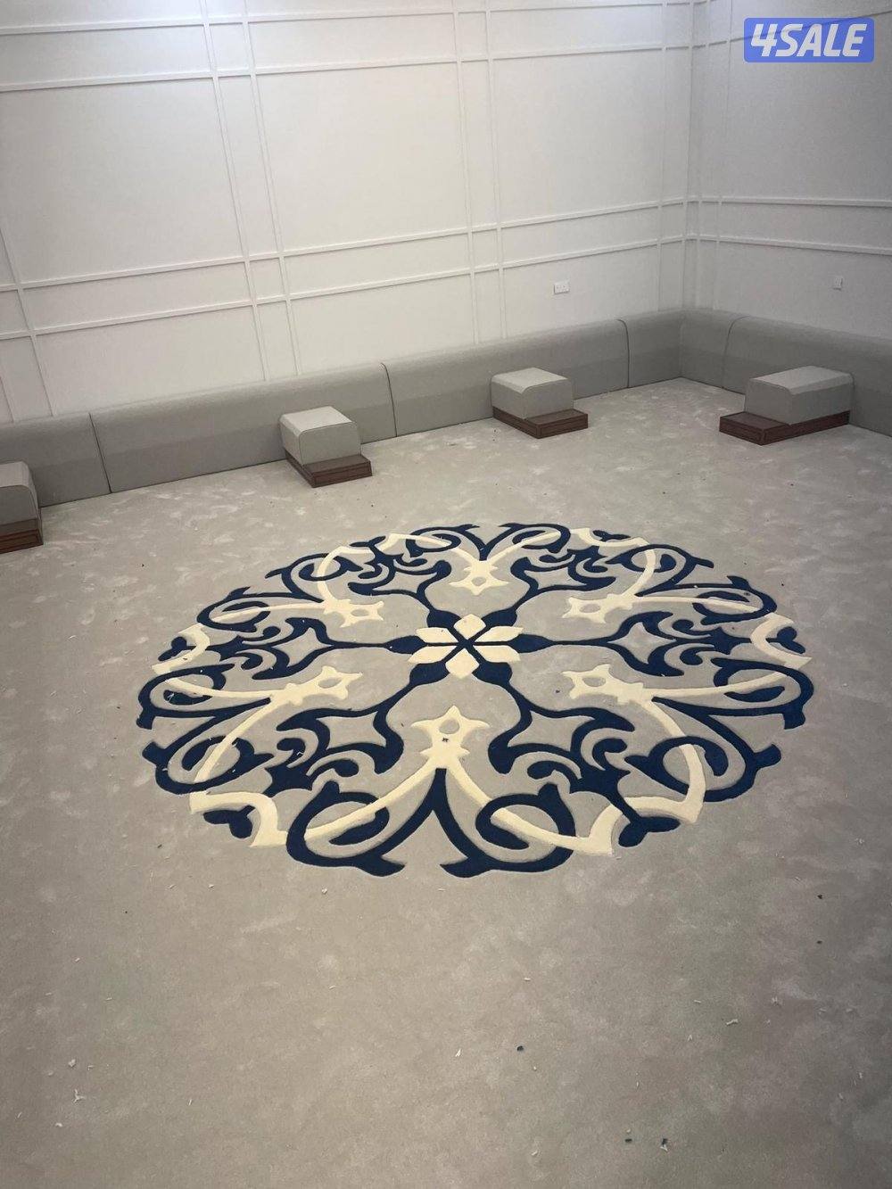 تنجيد وتفصيل ديوانيات مساند كنب صالات جلسات مطارح وستاير ويفي ورول وسج15