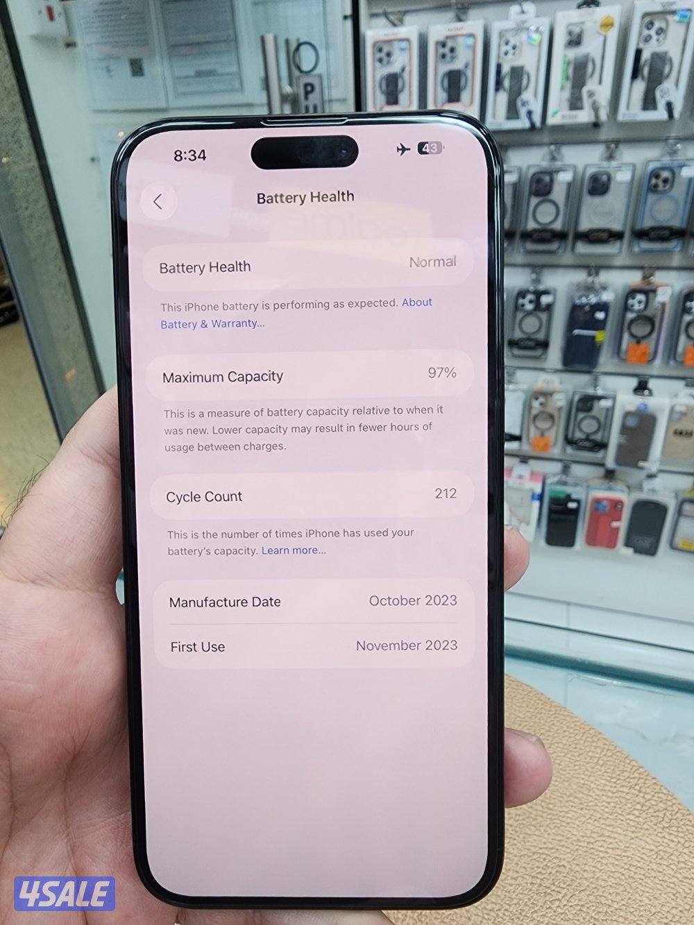 iphone 15 pro max 512gb very neat and clean with all accessories0