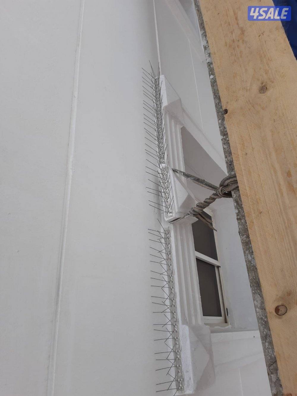 تركيب شبك طارد للتخلص من فضلات الحمام3