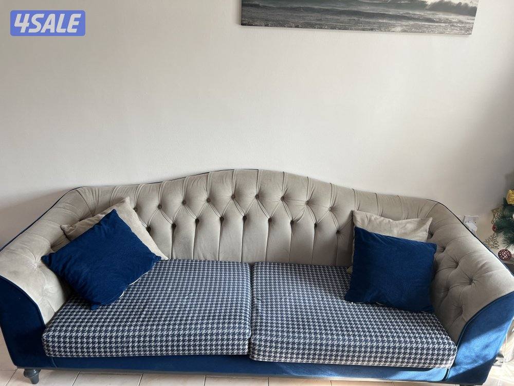 طقم انتريه ٢ كنب وكرسي1