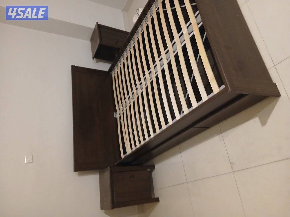 سرير نفر ونص مع ٢ كومدينه0