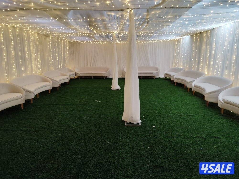 تاجير كرسي قهوجي قنفات تسكير وطاولات خيام9