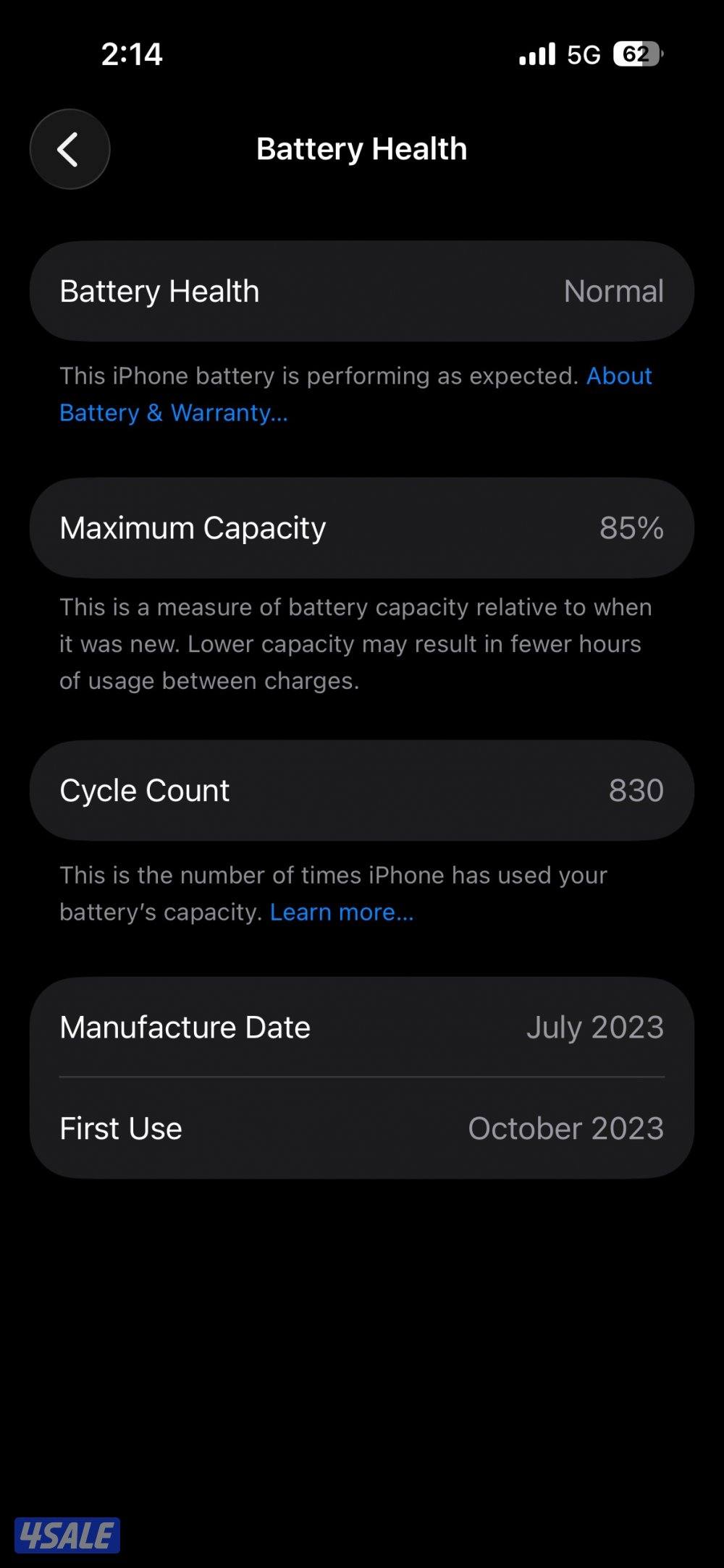 للبيع ايفون 15 256GB3
