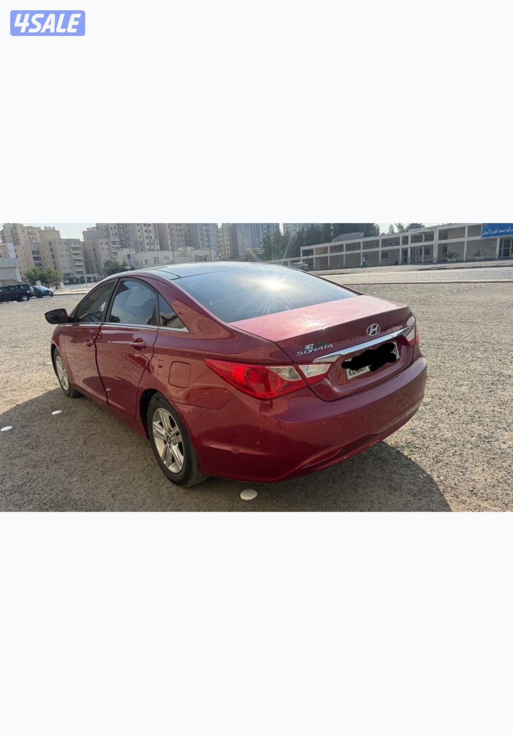 سوناتا بحالة الوكالة نظيفه جداً شرط الفحص قير ماكينه شاصي موديل ٢٠١٤3