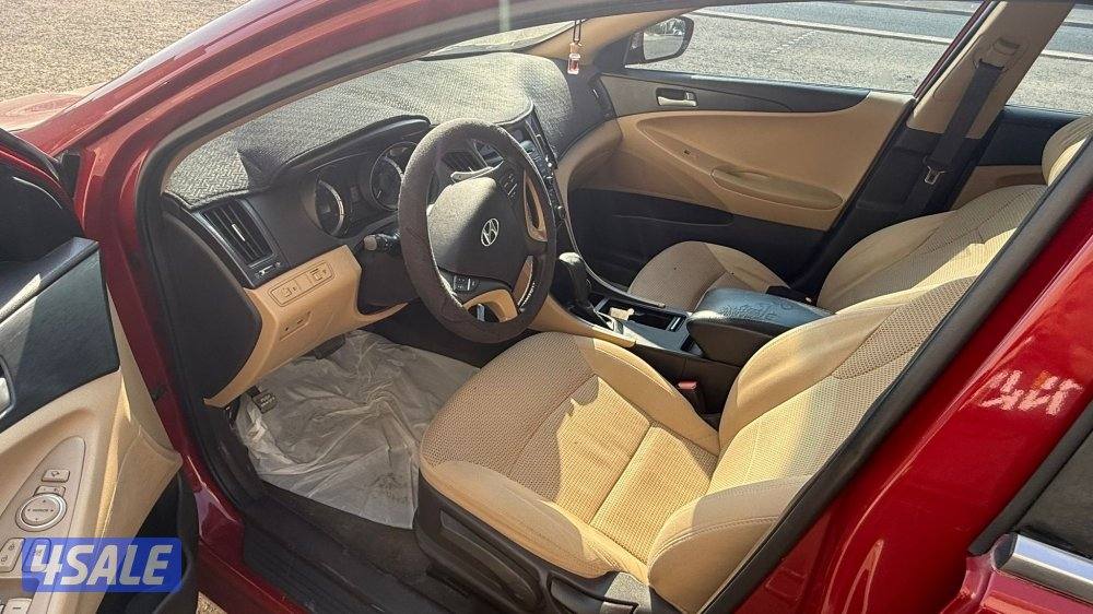 سوناتا بحالة الوكالة نظيفه جداً شرط الفحص قير ماكينه شاصي موديل ٢٠١٤5