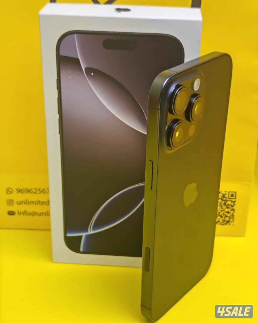 ايفون 16 برو ماكس – 512GB – بلاك تيتانيوم iPhone 16 Pro Max 512GB Blac5